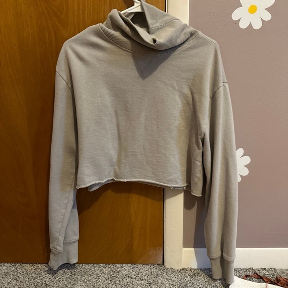 PacSun Tops - PacSun Gray Cropped Hoodie